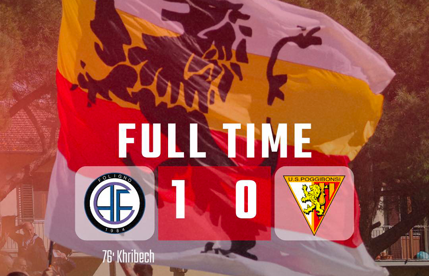 Serie D, Girone E: il Poggibonsi chiude con una sconfitta a Foligno
