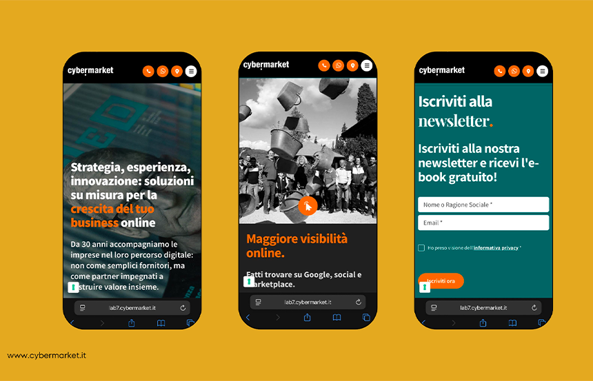 Il nuovo sito web di Cybermarket rinnova il modo di fare comunicazione digitale e web marketing
