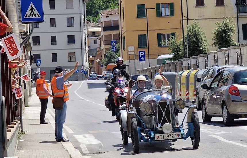 Domani 18 giugno Mille Miglia raggiungeranno Siena