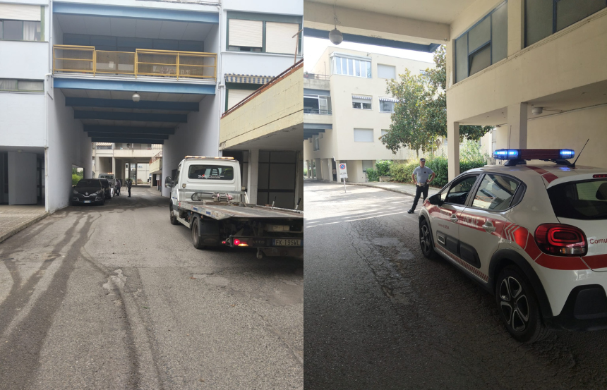 Siena: decoro urbano, intervento della Polizia Locale in via Di Vittorio