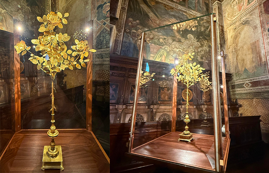 Museo Civico di Siena: la Rosa d'Oro di Pio II torna a splendere